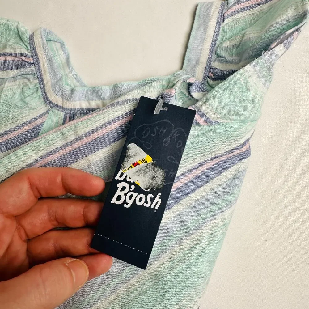 NWT OshKosh Baby B'gosh Striped Flowy Top Sz 6 mo
